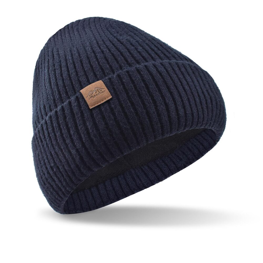 6784 Oversized Beanie , Cuffed Knit Skull Hat, Long Beanies, Large Winter